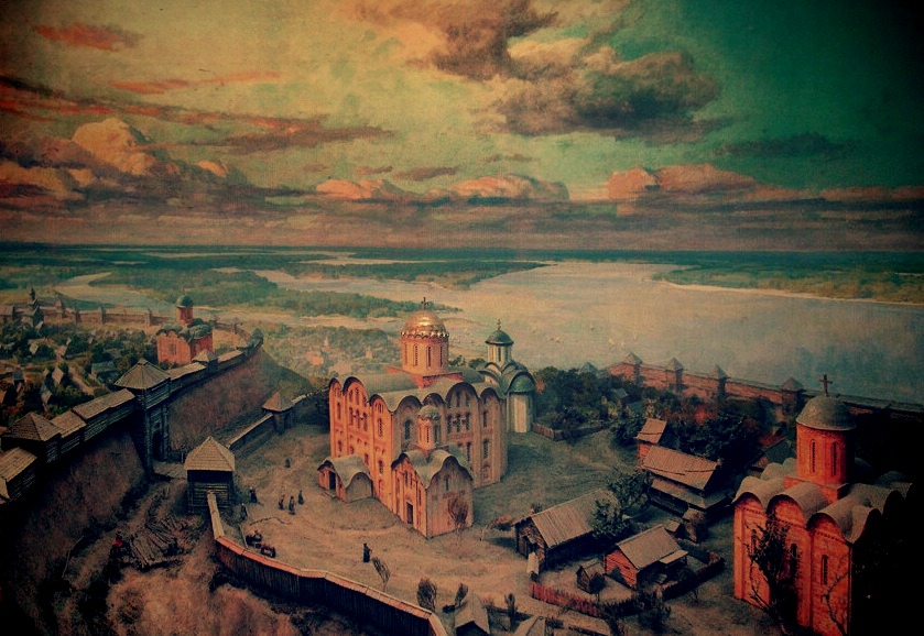 Киев в 10 веке. Верхний город